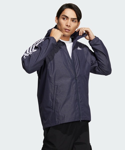 adidas(アディダス)の「24/7 ウインドジャケット / アディダス(ナイロンジャケット・メンズ・ブルー/ブラック・X-LARGE/MEDIUM/LARGE/XX-LARGE/SMALL)」の3枚目の写真