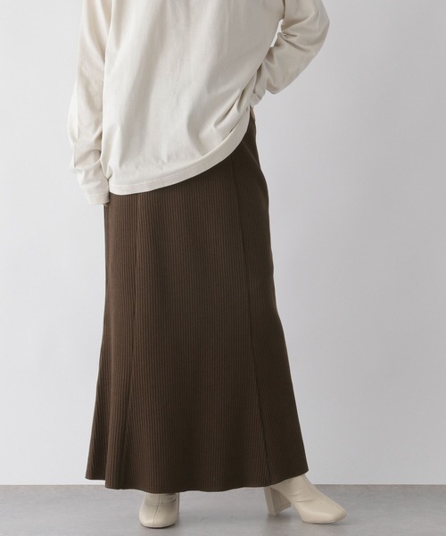 LOWRYS FARM（ローリーズファーム）の「ナゲットリブフレアスカート　165283（スカート・レディース・アイボリー/ブラック/ブラウン/パープル・FREE）」の22枚目の写真