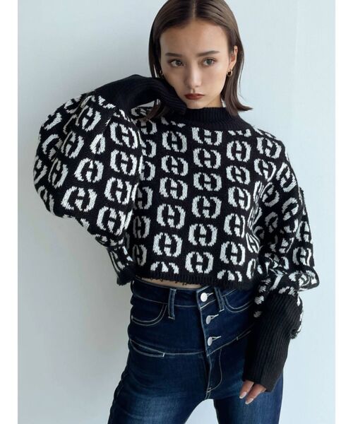 EMODA（エモダ）の「アップネックボリュームスリーブニット（ニット/セーター・レディース・その他/その他1・FREE）」の3枚目の写真