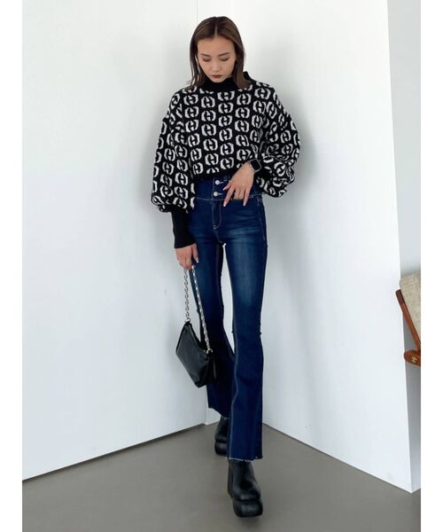 EMODA（エモダ）の「アップネックボリュームスリーブニット（ニット/セーター・レディース・その他/その他1・FREE）」の4枚目の写真