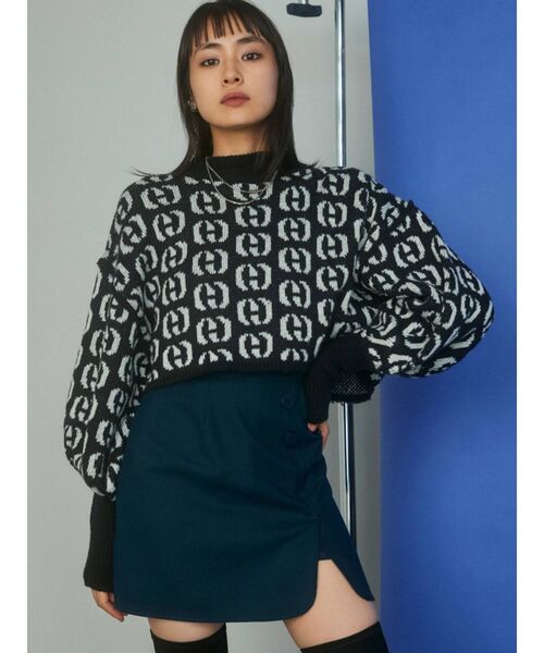 EMODA（エモダ）の「アップネックボリュームスリーブニット（ニット/セーター・レディース・その他/その他1・FREE）」の6枚目の写真