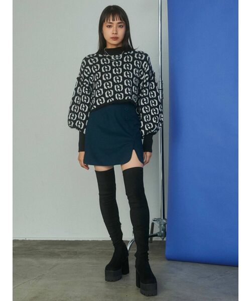 EMODA（エモダ）の「アップネックボリュームスリーブニット（ニット/セーター・レディース・その他/その他1・FREE）」の7枚目の写真