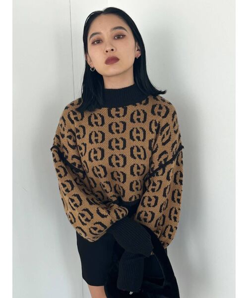 EMODA（エモダ）の「アップネックボリュームスリーブニット（ニット/セーター・レディース・その他/その他1・FREE）」の8枚目の写真