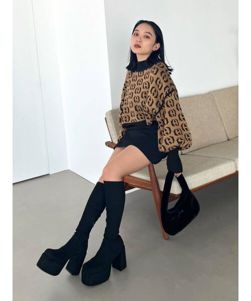 EMODA（エモダ）の「アップネックボリュームスリーブニット（ニット/セーター・レディース・その他/その他1・FREE）」の10枚目の写真