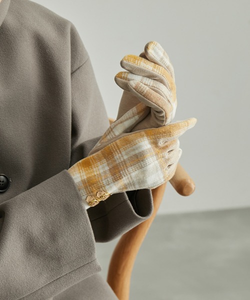 ROPE' PICNIC（ロペピクニック）の「ダブルベルトチェック柄グローブ