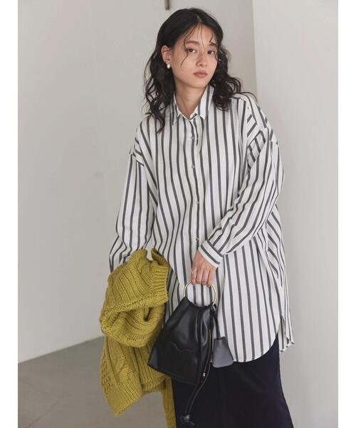 AMERICAN HOLIC(アメリカンホリック)の「ドットボタンシャツチュニック(シャツ/ブラウス・レディース・サックスブルー/ブラック系その他2/ブラウン系その他4・M/L)」の7枚目の写真