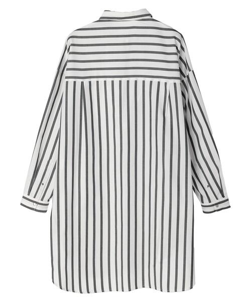 AMERICAN HOLIC アメリカンホリック シャツ ブラウスチュニック セール】ドットボタンシャツチュニック（シャツ/ブラウス