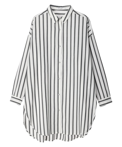 AMERICAN HOLIC(アメリカンホリック)の「ドットボタンシャツチュニック(シャツ/ブラウス・レディース・サックスブルー/ブラック系その他2/ブラウン系その他4・M/L)」の4枚目の写真