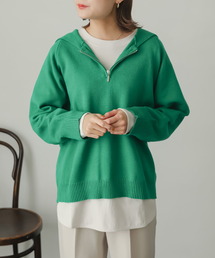 SENSE OF PLACE by URBAN RESEARCH | セーラーカラーハーフジップセーター(ニット/セーター)