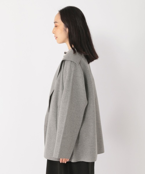studio CLIP（スタディオクリップ）の「ナチュラル着流しハーフコート（その他アウター・レディース・ネイビー/モカ/グレー・FREE/PF）」の16枚目の写真