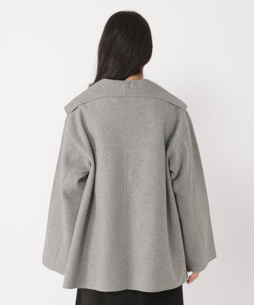 studio CLIP（スタディオクリップ）の「ナチュラル着流しハーフコート（その他アウター・レディース・ネイビー/モカ/グレー・FREE/PF）」の14枚目の写真