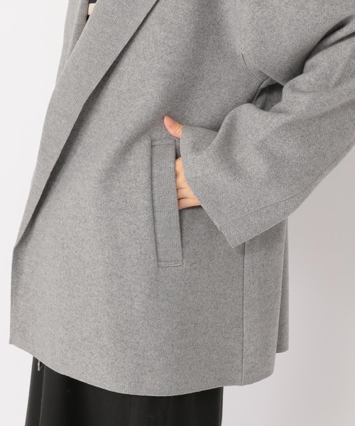studio CLIP（スタディオクリップ）の「ナチュラル着流しハーフコート（その他アウター・レディース・ネイビー/モカ/グレー・FREE/PF）」の8枚目の写真