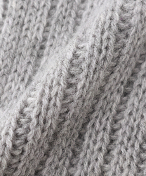 WILLIAM BRUNTON(ウィリアムブラントン)の「【WILLIAM BRUNTON/ウィリアム ブラントン】 リブロングリストウォーマー(手袋・レディース・チャコールグレー/ベージュ・FREE)」の13枚目の写真