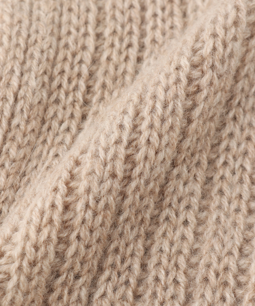 WILLIAM BRUNTON(ウィリアムブラントン)の「【WILLIAM BRUNTON/ウィリアム ブラントン】 リブロングリストウォーマー(手袋・レディース・チャコールグレー/ベージュ・FREE)」の15枚目の写真