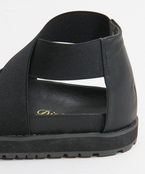 WEGO（ウィゴー）の「WEGO/ フェルトフラットサンダル（サンダル・レディース・ブラック・MEDIUM/LARGE）」の7枚目の写真