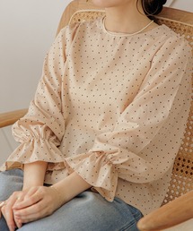 flower | シンプルドットバルーンブラウス(シャツ/ブラウス)