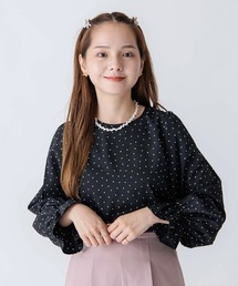 flower | シンプルドットバルーンブラウス(シャツ/ブラウス)