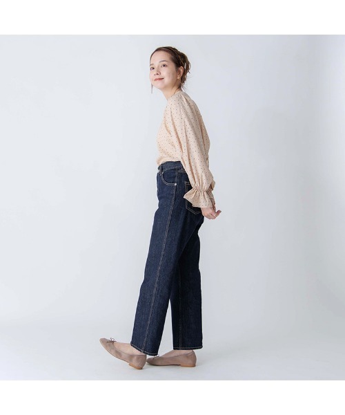 flower（フラワー）の「シンプルドットバルーンブラウス（シャツ/ブラウス・レディース・ブラック/ベージュ・FREE）」の10枚目の写真