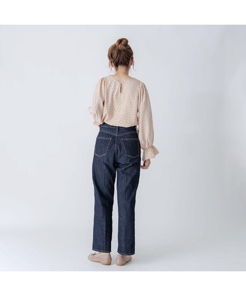 flower（フラワー）の「シンプルドットバルーンブラウス（シャツ/ブラウス・レディース・ブラック/ベージュ・FREE）」の11枚目の写真