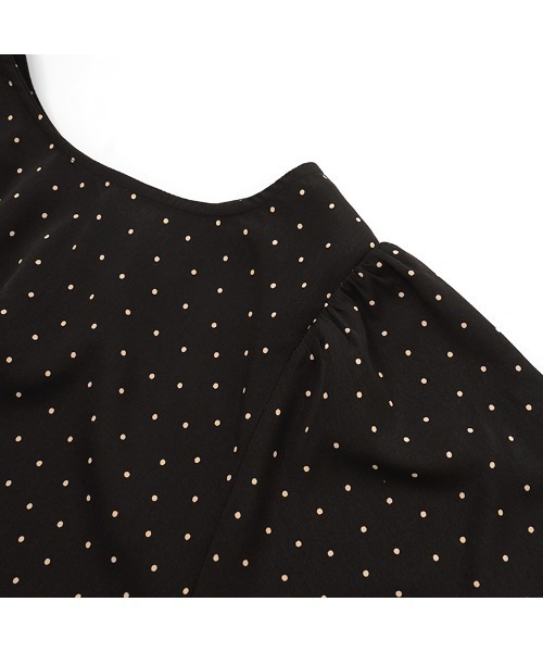 flower（フラワー）の「シンプルドットバルーンブラウス（シャツ/ブラウス・レディース・ブラック/ベージュ・FREE）」の17枚目の写真