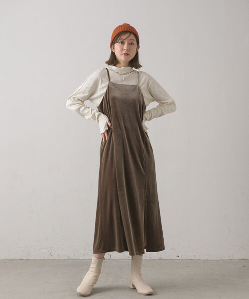 RETRO GIRL（レトロガール）の「ベロアキャミOP（ワンピース）」 - WEAR