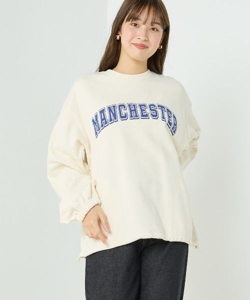 OMNES（オムネス）の「ユニセックス裏毛裾ストッパー付きプルオーバー（その他トップス・レディース・ブラック/アイボリー/グレー/グリーン・MEDIUM/LARGE）」の9枚目の写真