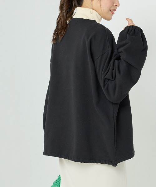 OMNES（オムネス）の「ユニセックス裏毛裾ストッパー付きプルオーバー（その他トップス・レディース・ブラック/アイボリー/グレー/グリーン・MEDIUM/LARGE）」の16枚目の写真