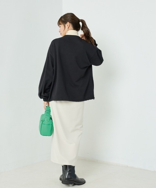 OMNES（オムネス）の「ユニセックス裏毛裾ストッパー付きプルオーバー（その他トップス・レディース・ブラック/アイボリー/グレー/グリーン・MEDIUM/LARGE）」の17枚目の写真