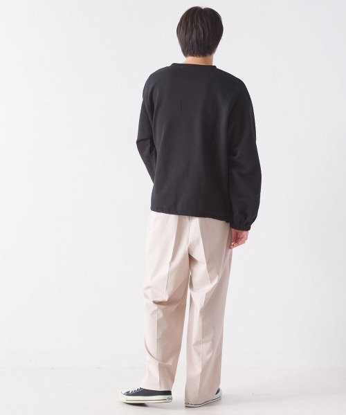 OMNES（オムネス）の「ユニセックス裏毛裾ストッパー付きプルオーバー（その他トップス・レディース・ブラック/アイボリー/グレー/グリーン・MEDIUM/LARGE）」の18枚目の写真