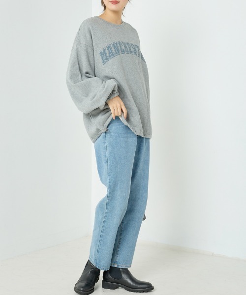 OMNES（オムネス）の「ユニセックス裏毛裾ストッパー付きプルオーバー（その他トップス・レディース・ブラック/アイボリー/グレー/グリーン・MEDIUM/LARGE）」の20枚目の写真