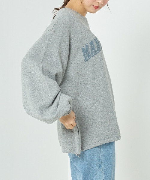 OMNES（オムネス）の「ユニセックス裏毛裾ストッパー付きプルオーバー（その他トップス・レディース・ブラック/アイボリー/グレー/グリーン・MEDIUM/LARGE）」の21枚目の写真