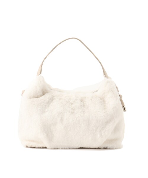 SHOO・LA・RUE(シューラルー)の「◆ハーフムーンファーショルダー(ショルダーバッグ・レディース・グレー/アイボリー/ライトパープル・00)」の14枚目の写真