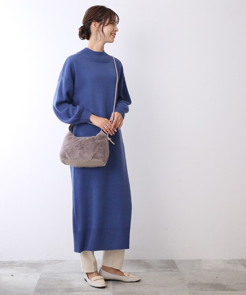 SHOO・LA・RUE(シューラルー)の「◆ハーフムーンファーショルダー(ショルダーバッグ・レディース・グレー/アイボリー/ライトパープル・00)」の19枚目の写真