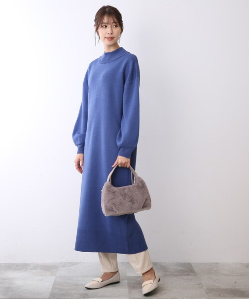 SHOO・LA・RUE(シューラルー)の「◆ハーフムーンファーショルダー(ショルダーバッグ・レディース・グレー/アイボリー/ライトパープル・00)」の15枚目の写真