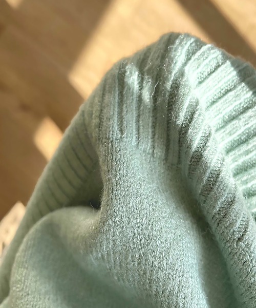 Girly Doll(ガーリードール)の「ヘンリーネックニットセーター(ニット/セーター・レディース・ブルー/ホワイト/ピンク/グリーン/オレンジ/イエロー・F)」の19枚目の写真