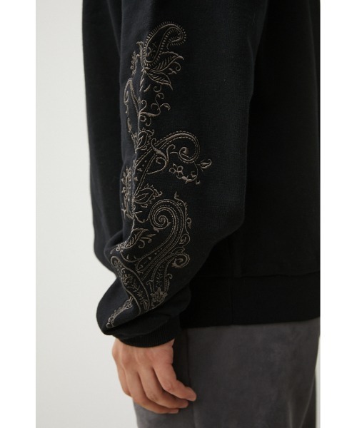 AZUL by moussy(アズールバイマウジー)の「EMBROIDERY BIG PULLOVER/エンブロイダリービッグプルオーバー(Tシャツ/カットソー・メンズ・ブラック/ホワイト/グリーン・FREE)」の21枚目の写真