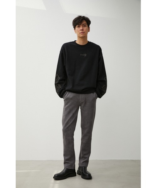 AZUL by moussy(アズールバイマウジー)の「EMBROIDERY BIG PULLOVER/エンブロイダリービッグプルオーバー(Tシャツ/カットソー・メンズ・ブラック/ホワイト/グリーン・FREE)」の15枚目の写真