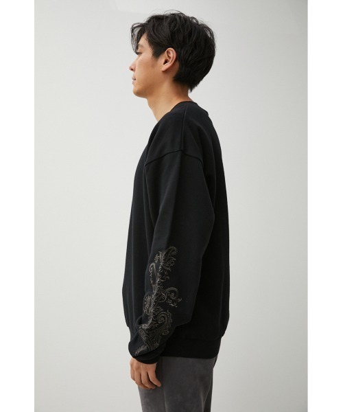 AZUL by moussy(アズールバイマウジー)の「EMBROIDERY BIG PULLOVER/エンブロイダリービッグプルオーバー(Tシャツ/カットソー・メンズ・ブラック/ホワイト/グリーン・FREE)」の17枚目の写真