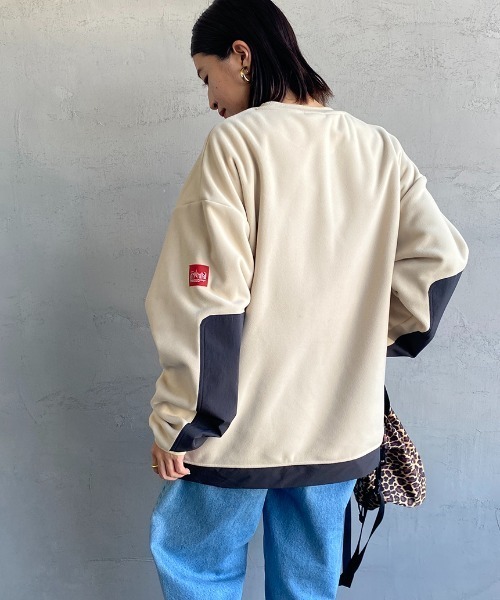 Manhattan Portage（マンハッタンポーテージ）の「[MANHATTAN PORTAGE/マンハッタンポーテージ] ポーラテック フリースプルオーバー（その他アウター・レディース・アイボリー/ブラック・M/L）」の9枚目の写真