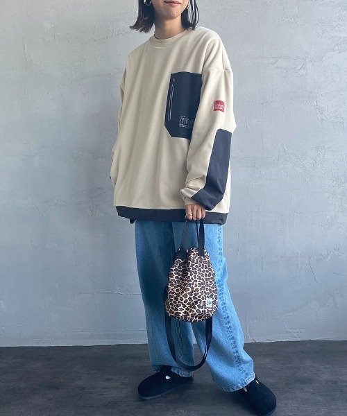 Manhattan Portage（マンハッタンポーテージ）の「[MANHATTAN PORTAGE/マンハッタンポーテージ] ポーラテック フリースプルオーバー（その他アウター・レディース・アイボリー/ブラック・M/L）」の10枚目の写真