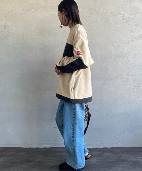 Manhattan Portage（マンハッタンポーテージ）の「[MANHATTAN PORTAGE/マンハッタンポーテージ] ポーラテック フリースプルオーバー（その他アウター・レディース・アイボリー/ブラック・M/L）」の11枚目の写真
