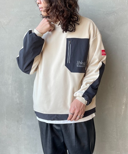 Manhattan Portage（マンハッタンポーテージ）の「[MANHATTAN PORTAGE/マンハッタンポーテージ] ポーラテック フリースプルオーバー（その他アウター・レディース・アイボリー/ブラック・M/L）」の17枚目の写真