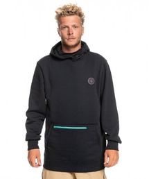 BIG LOGO TECH HOODIE/クイックシルバープルオーバーパーカー