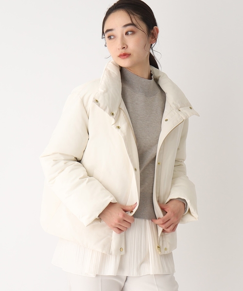 OPAQUE.CLIP（オペークドットクリップ）の「◆パフィージャケット【リサイクルポリエステル】（ブルゾン・レディース・ベージュ/アイボリー/ブラック・34/36/38/40/42）」の5枚目の写真