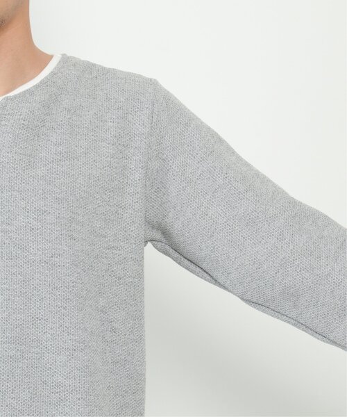 ikka(イッカ)の「ワッフルキーネックレイヤード(Tシャツ/カットソー・メンズ・ブラック/オリーブ/ベージュ/ブルー/グレー/ピンク・L/XL/M/S)」の16枚目の写真