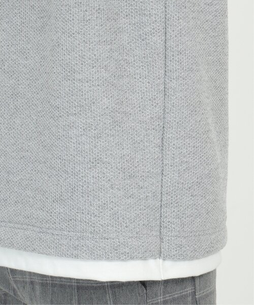 ikka(イッカ)の「ワッフルキーネックレイヤード(Tシャツ/カットソー・メンズ・ブラック/オリーブ/ベージュ/ブルー/グレー/ピンク・L/XL/M/S)」の21枚目の写真