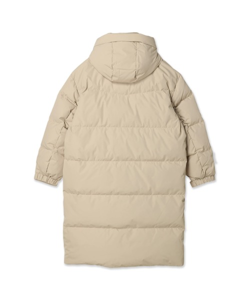 Guess（ゲス）の「Logo Hooded Long Down Coat（ダウンジャケット/コート・メンズ・ベージュ/ブラック・MEDIUM/LARGE/X-LARGE/SMALL）」の3枚目の写真