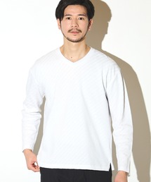 リンクスジャガードVネックロンT