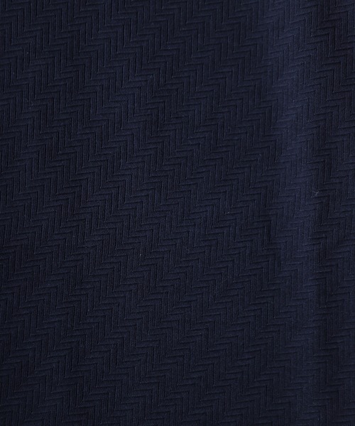 UNION STATION（ユニオンステーション）の「リンクスジャガードVネックロンT（Tシャツ/カットソー・メンズ・ベージュ/ネイビー/ホワイト・L/M/LL）」の5枚目の写真