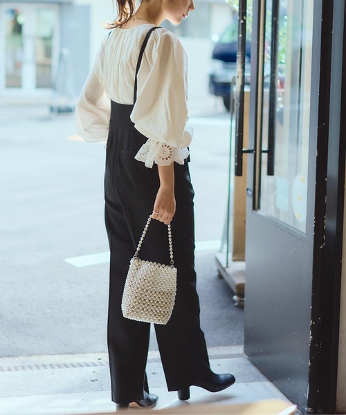 titivate（ティティベイト）の「ｻｽﾍﾟﾝﾀﾞｰ付きｽﾄﾚｰﾄﾊﾟﾝﾂ（その他パンツ・レディース・グレイッシュベージュ/ブラック/グレー・S/M/L）」の11枚目の写真